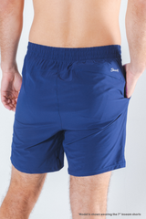 The Hot in Havana | Tropical Navy Ball Hammock® 7 Inch Athletic Shorts