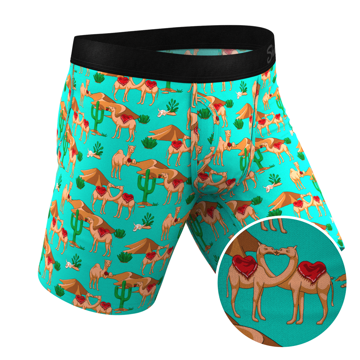 The Hump Day | Camels Long Leg Ball Hammock® Pouch Underwear With Fly