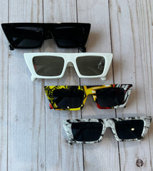 Sunglasses: Rectangle Cat Eye Sunglasses