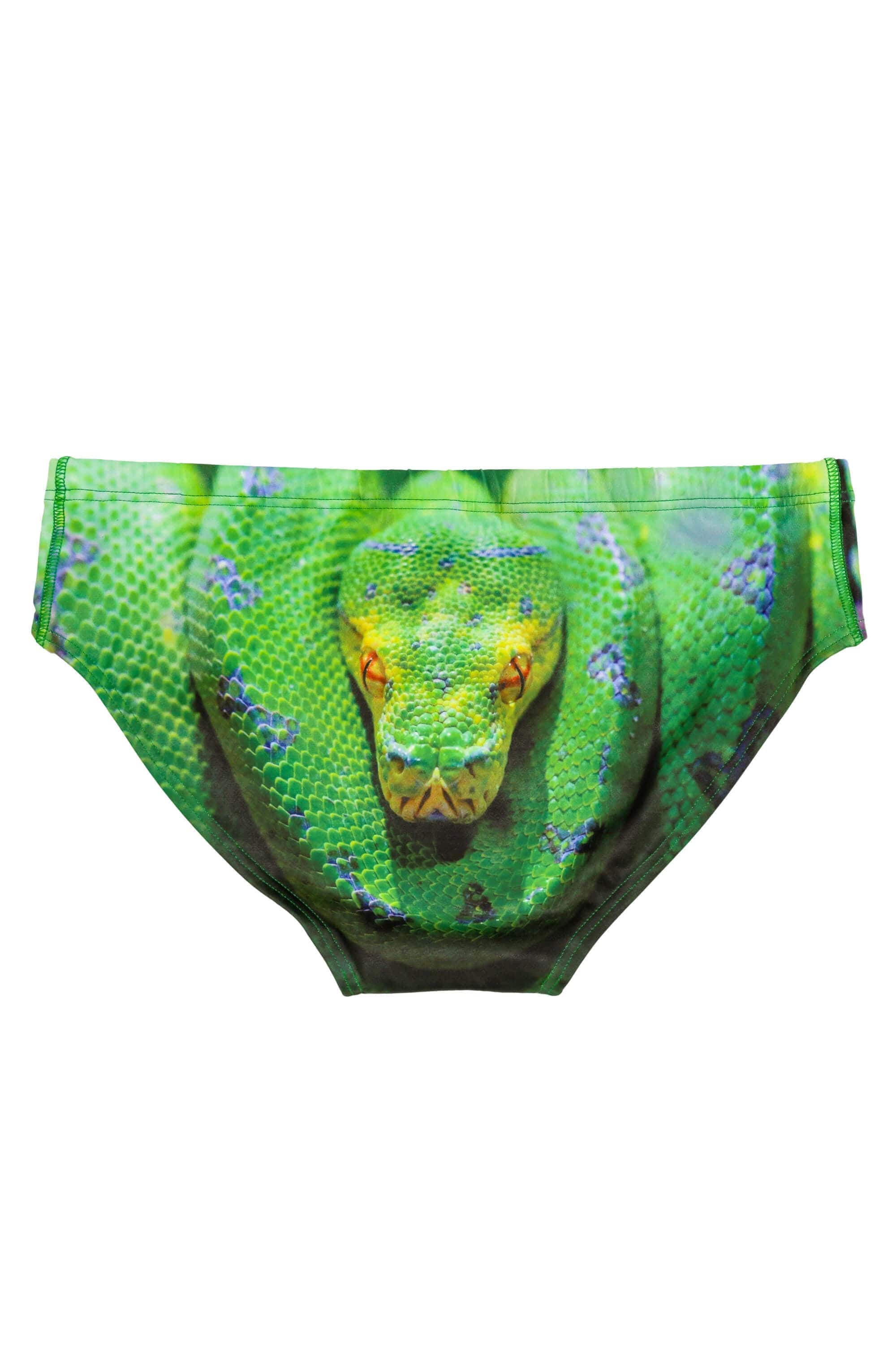 Corwin's Constrictor Snake Print Swim Brief - Shinesty