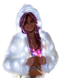 J-Valentine CL524 - Light-Up Hooded Cropped Jacket