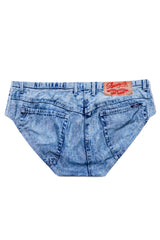 The Assid Washers | Faux-Denim Swim Brief - Shinesty