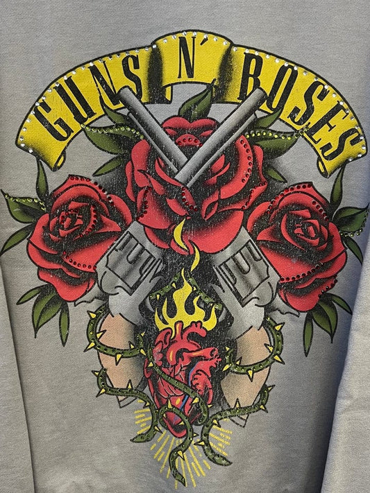 Guns N' Roses Guns Unisex Sweatshirt w/Rhinestones