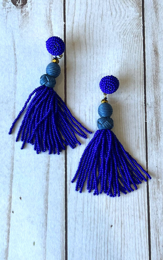 Earring: Beaded Tassel Earrings