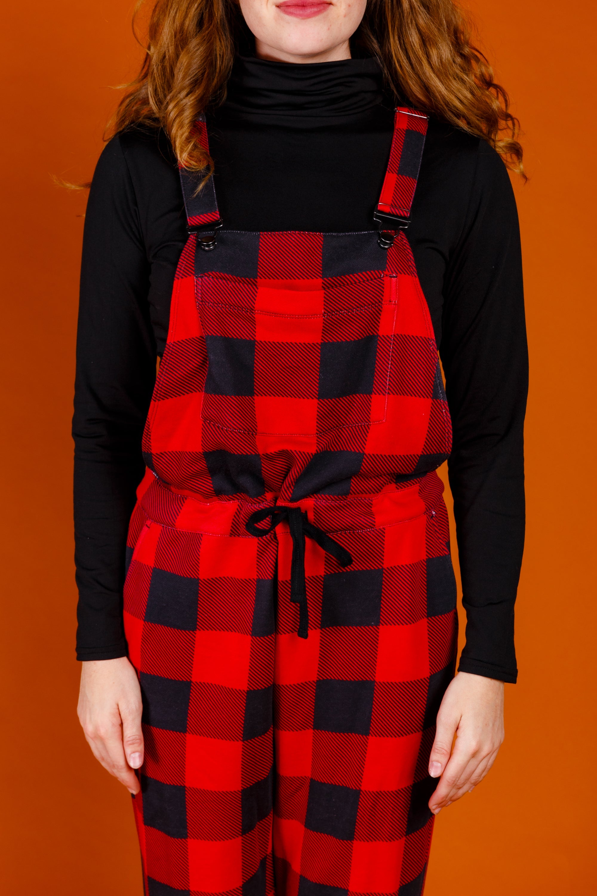 The Red & Black Lumberjack | Womens Red Buffalo Check Christmas Pajamaralls®