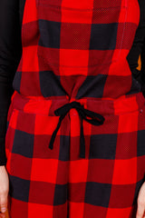 The Red & Black Lumberjack | Womens Red Buffalo Check Christmas Pajamaralls®