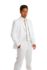 La Flama Blanca | White Dress Blazer And Tie By Opposuits