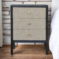 Artisan Furniture Faux Leather Nightstand