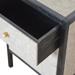 Artisan Furniture Faux Leather Nightstand