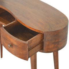 Artisan Chestnut Wave Writing Desk