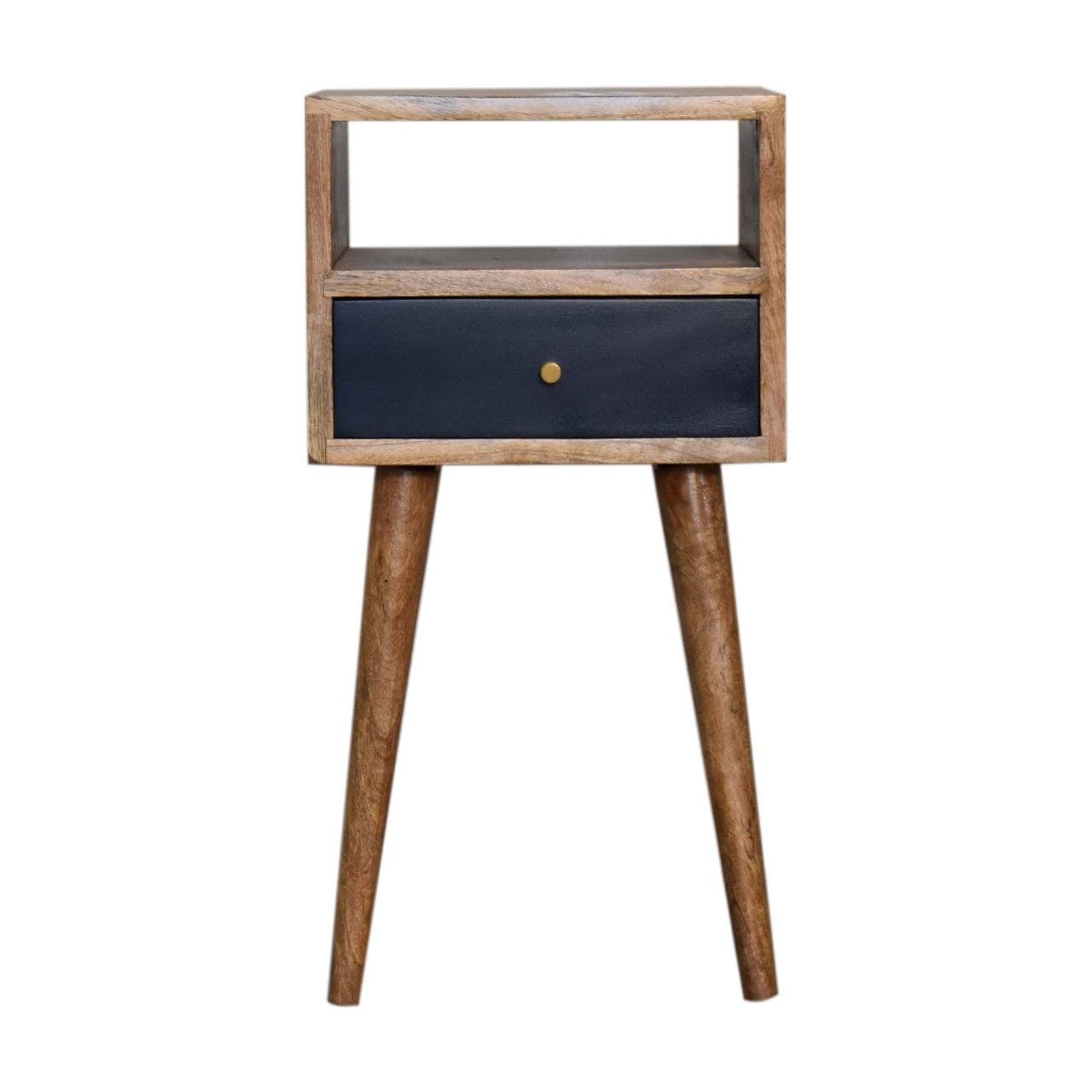 Mini Navy Blue Hand Painted Bedside - Artisan Furniture