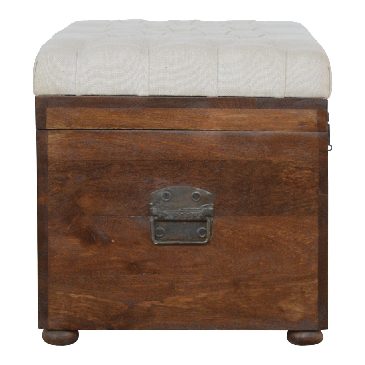 White Linen Storage Trunk