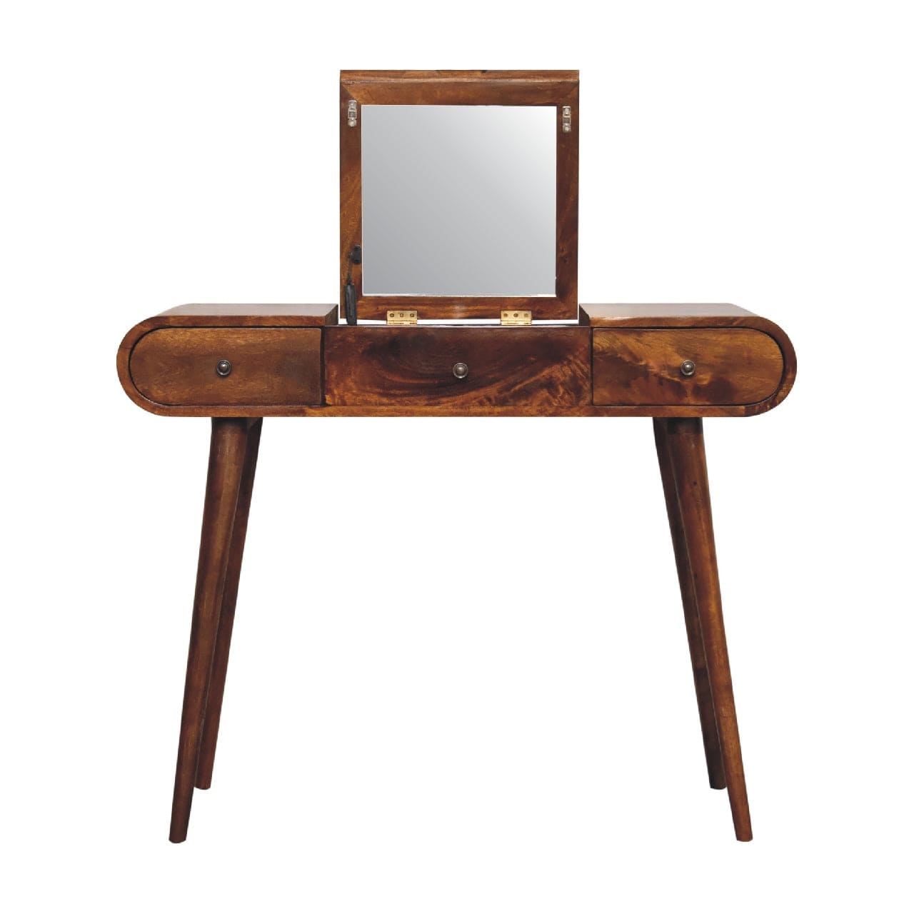 Chestnut Mirror Dressing Table - Artisan Furniture