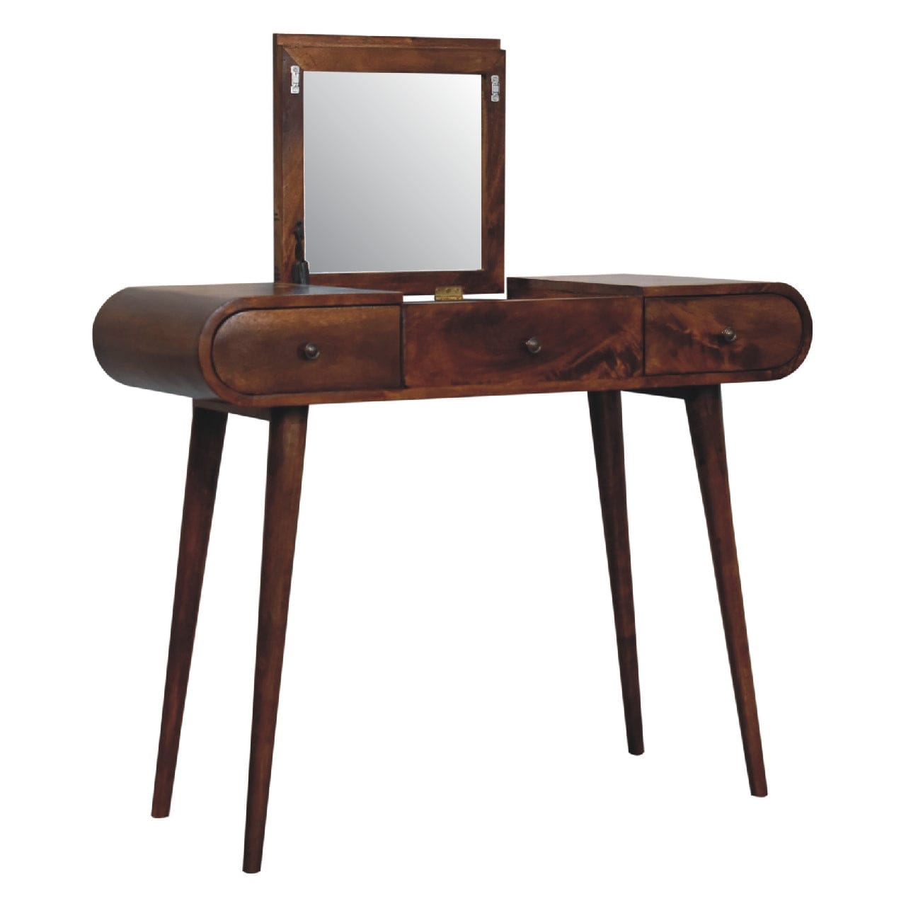 Chestnut Mirror Dressing Table - Artisan Furniture