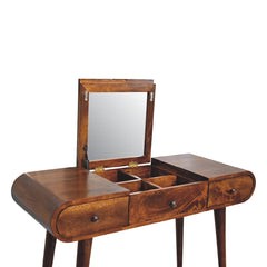 Chestnut Mirror Dressing Table - Artisan Furniture