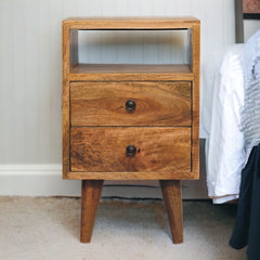 Mini Oak-ish Classic Open Bedside