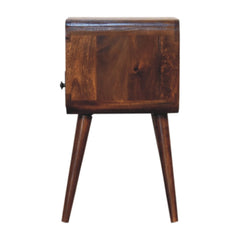 Mini Chestnut Curve Open Bedside