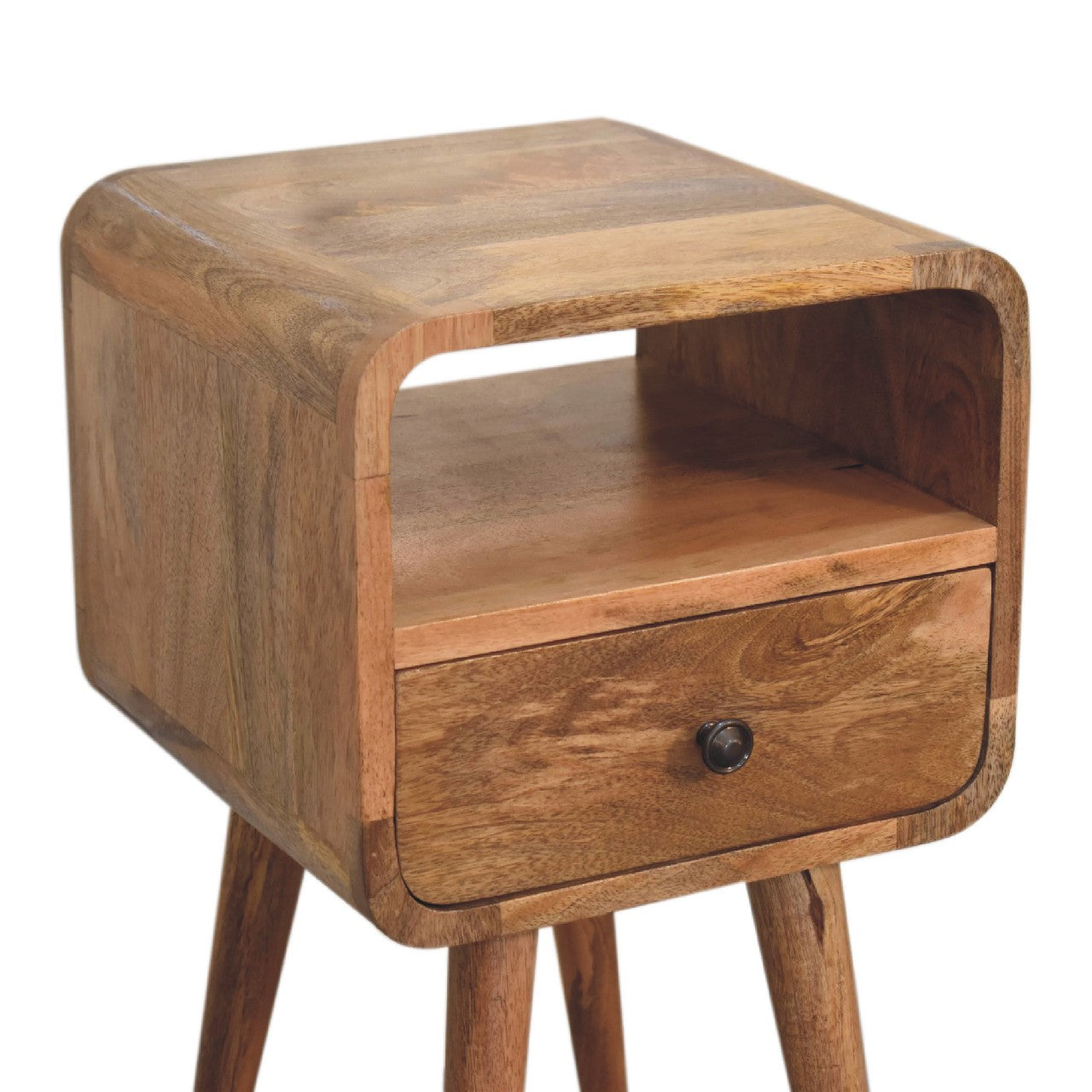 Mini Oakish Curve Open Bedside