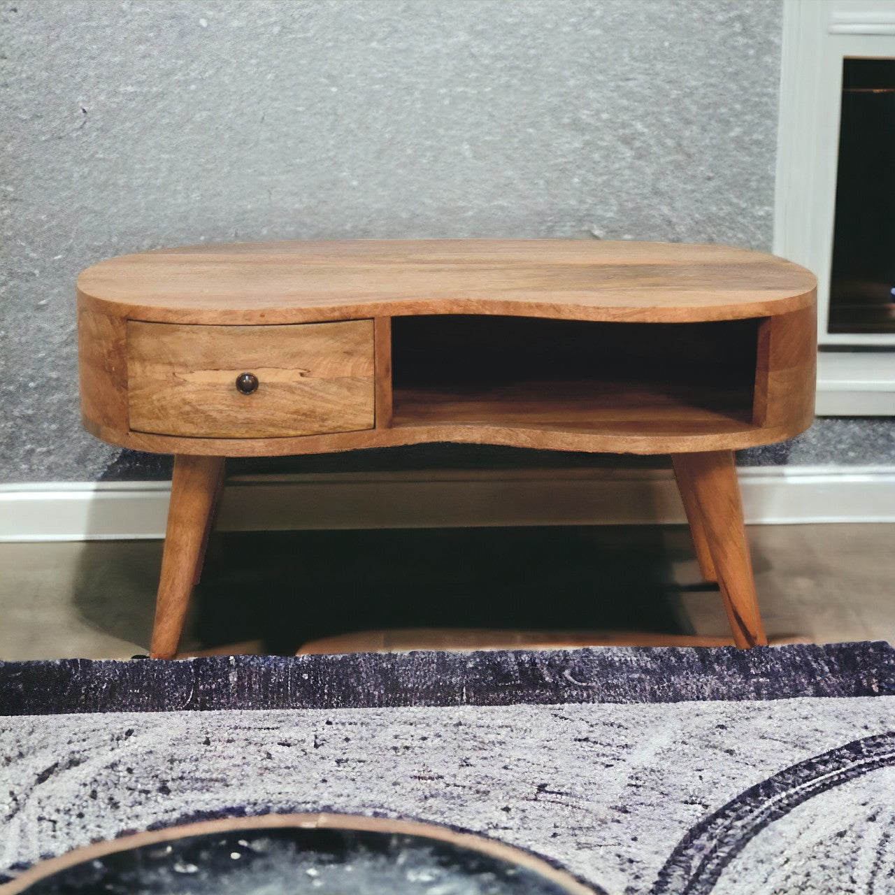 Oak-ish Wave Coffee Table