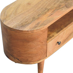 Mini Rounded Entertainment Unit - Artisan Furniture