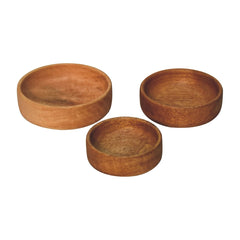 Artisan Solid Wood Fruit Bowl Set of 3 - Artisan Furniture