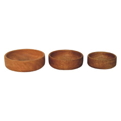 Artisan Solid Wood Fruit Bowl Set of 3 - Artisan Furniture