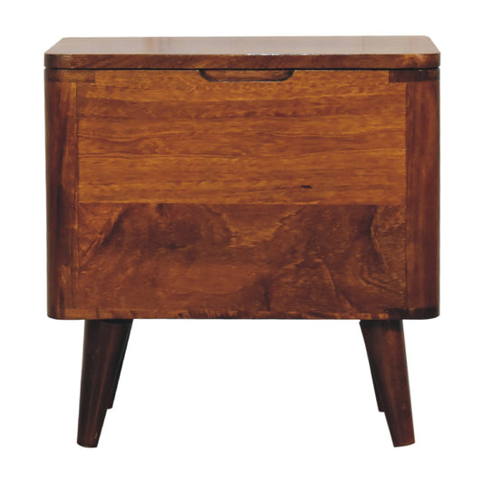 Artisan Chestnut Lid-up Storage Stool