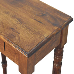 Chestnut Turned Leg Writing Desk - Artisan Furniture