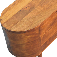 Chestnut Rounded Lid up Blanket Box - Artisan Furniture