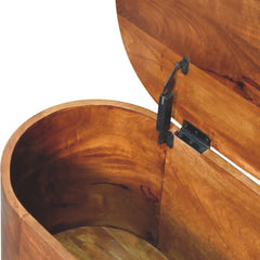 Chestnut Rounded Lid up Blanket Box - Artisan Furniture