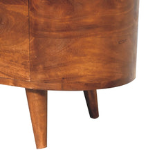 Chestnut Rounded Lid up Blanket Box - Artisan Furniture