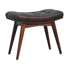 Harbour Black Footstool