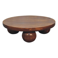 Chestnut Central Ball Table - Artisan Furniture