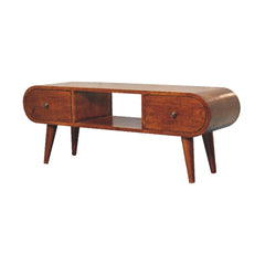 Chestnut Circular TV Unit - Artisan Furniture