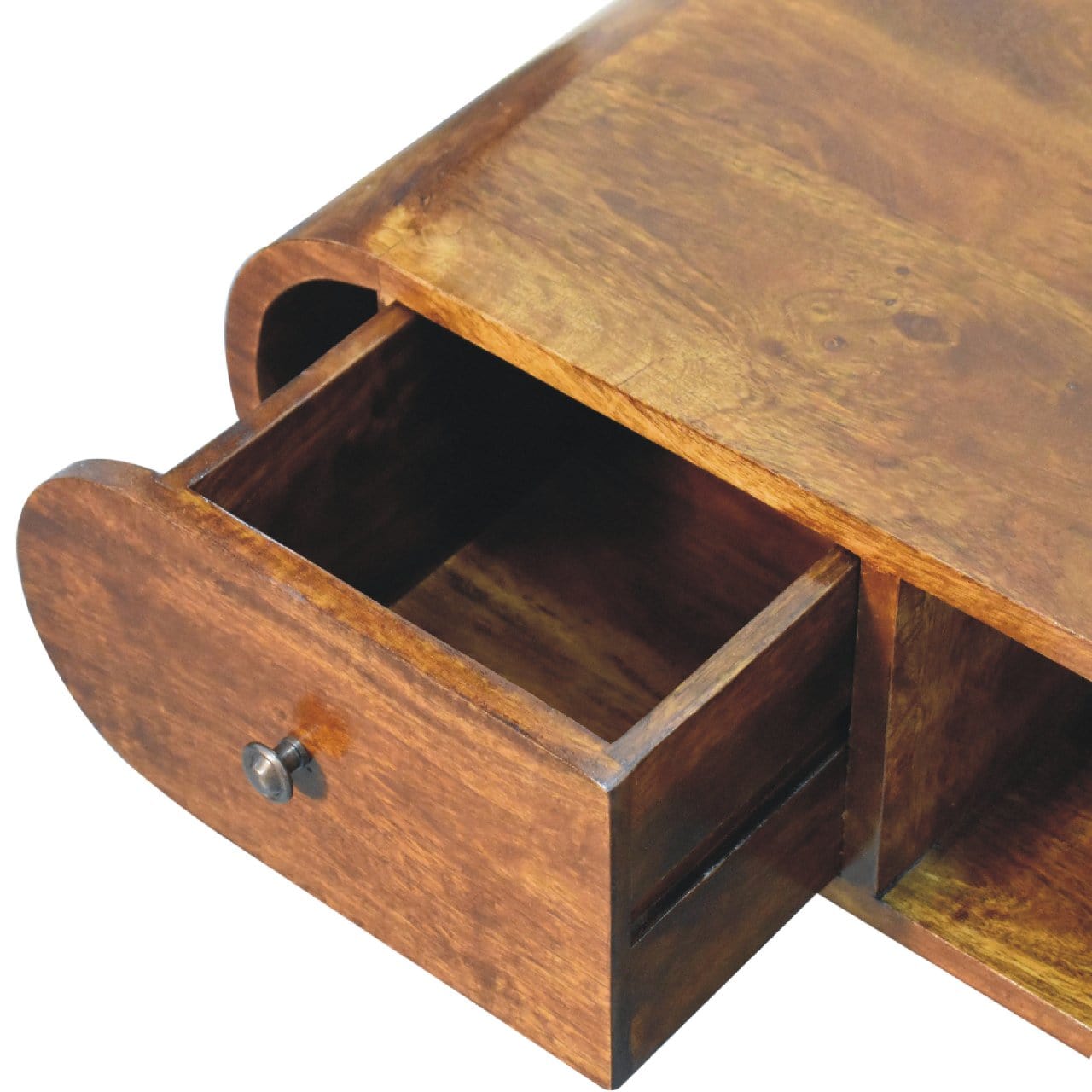 Chestnut Circular TV Unit - Artisan Furniture