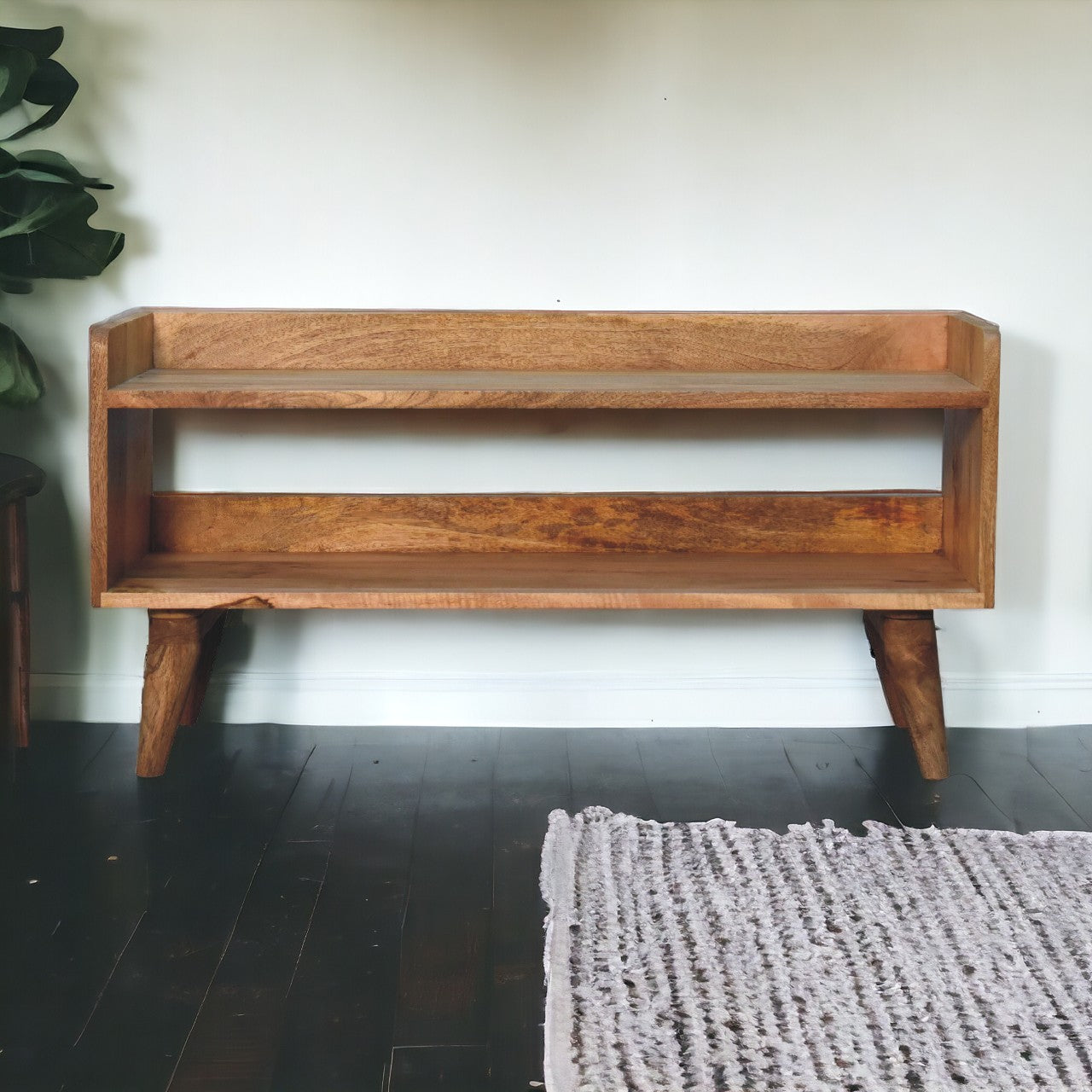 Oak-ish Nordic Storage Bench