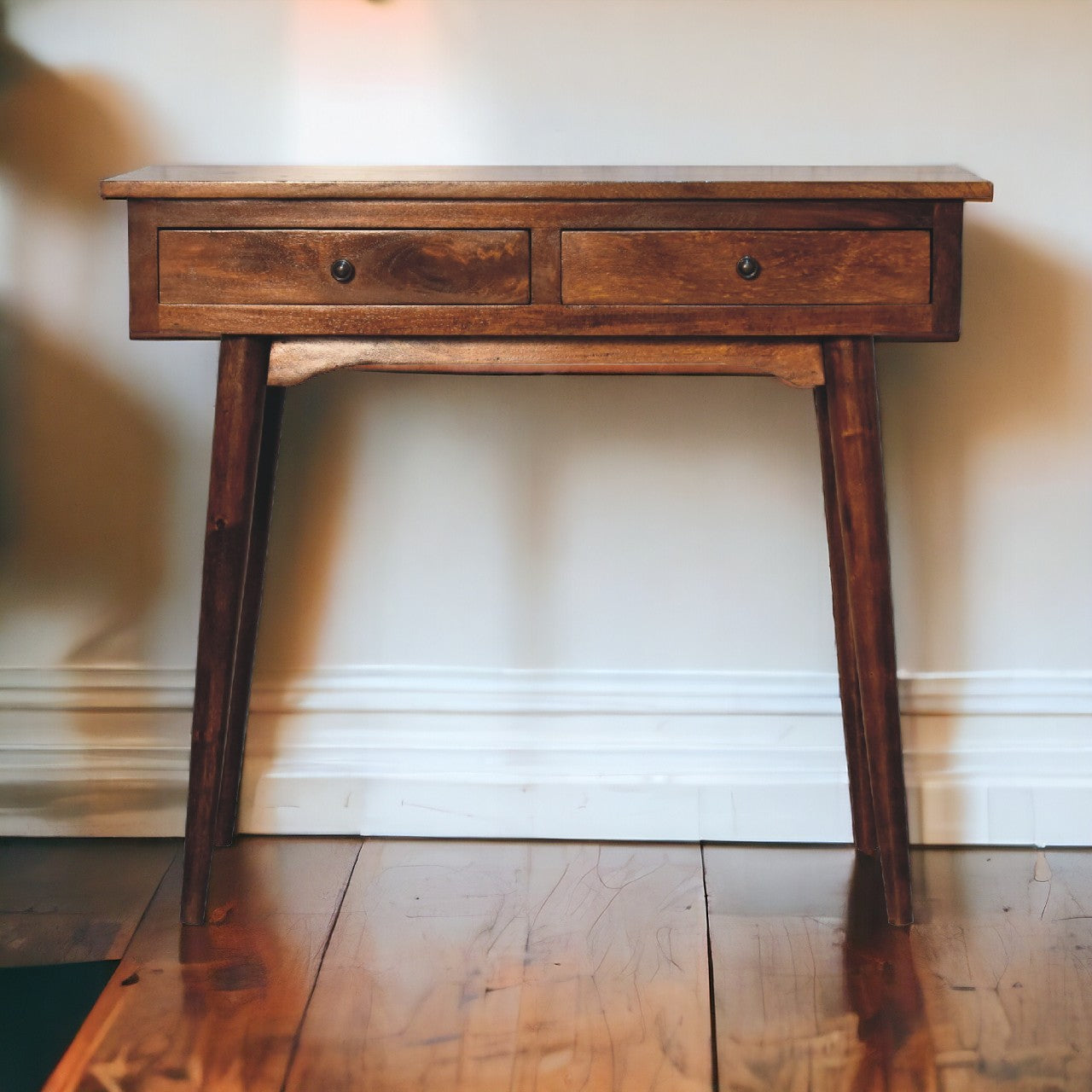 Chestnut Hallway 2 Drawer Console Table