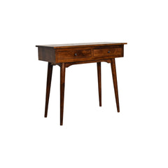 Chestnut Hallway 2 Drawer Console Table