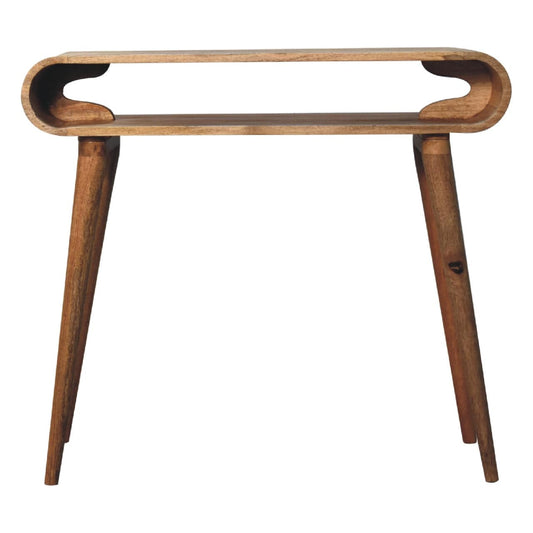 Amaya Chestnut Nordic Style Console Table - Artisan Furniture