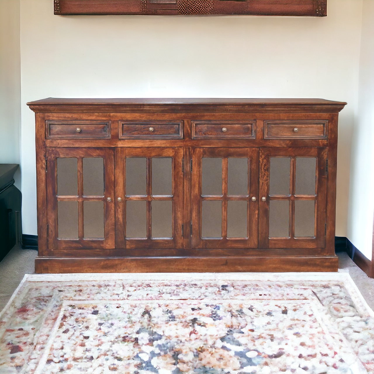 Light Walnut Glazed Sideboard