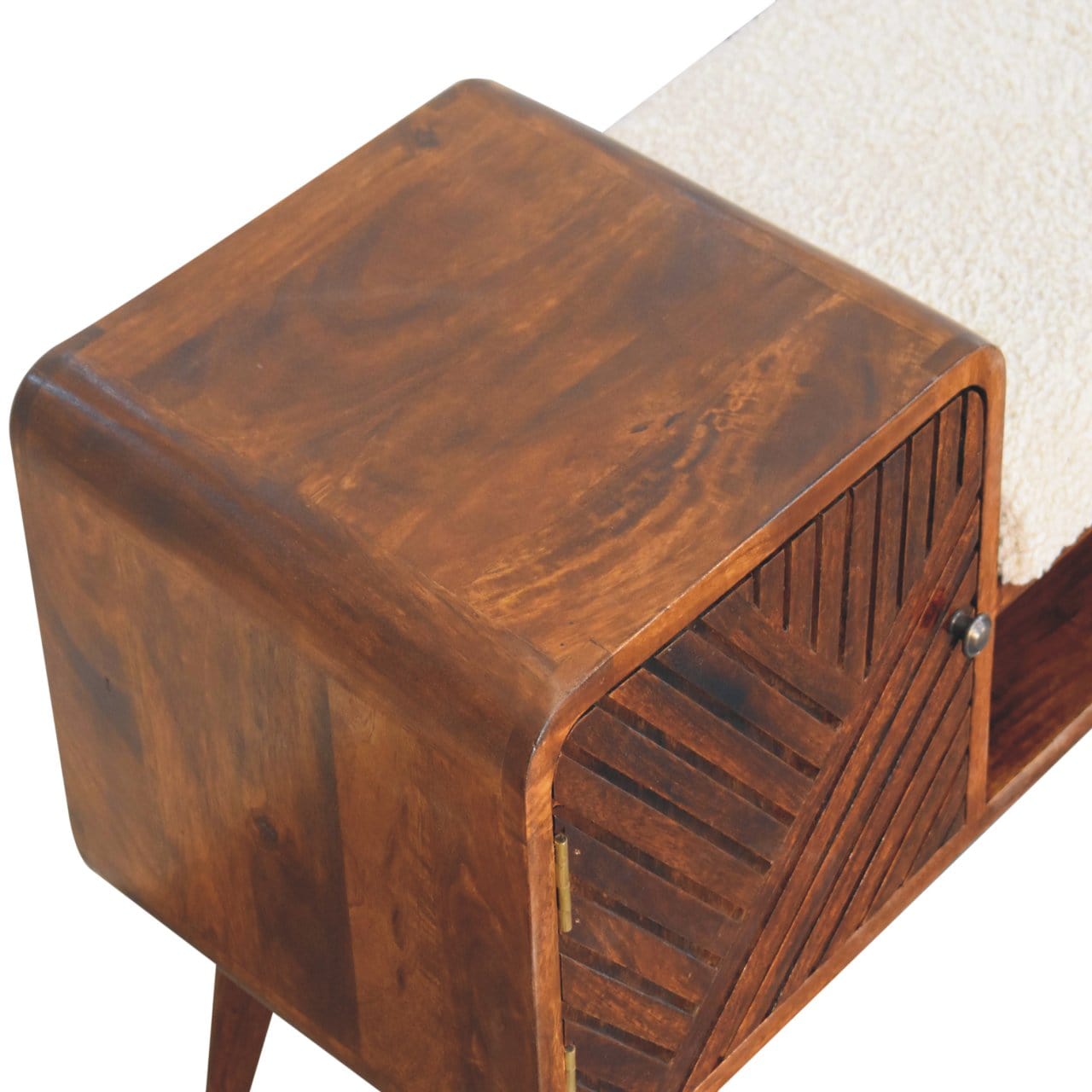 Artisan Furniture Boucle Carved Chestnut Telephone Table