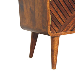 Artisan Furniture Boucle Carved Chestnut Telephone Table