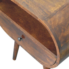 Artisan Large Chestnut Circular Open Bedside