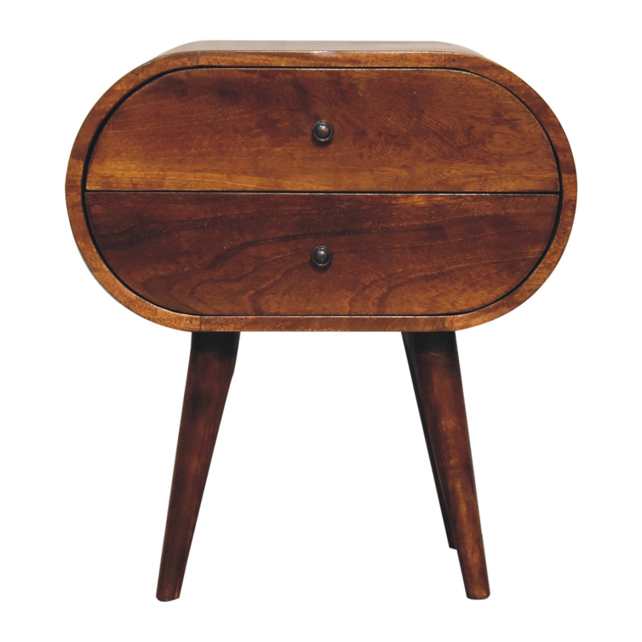 Artisan Large Chestnut Circular Bedside