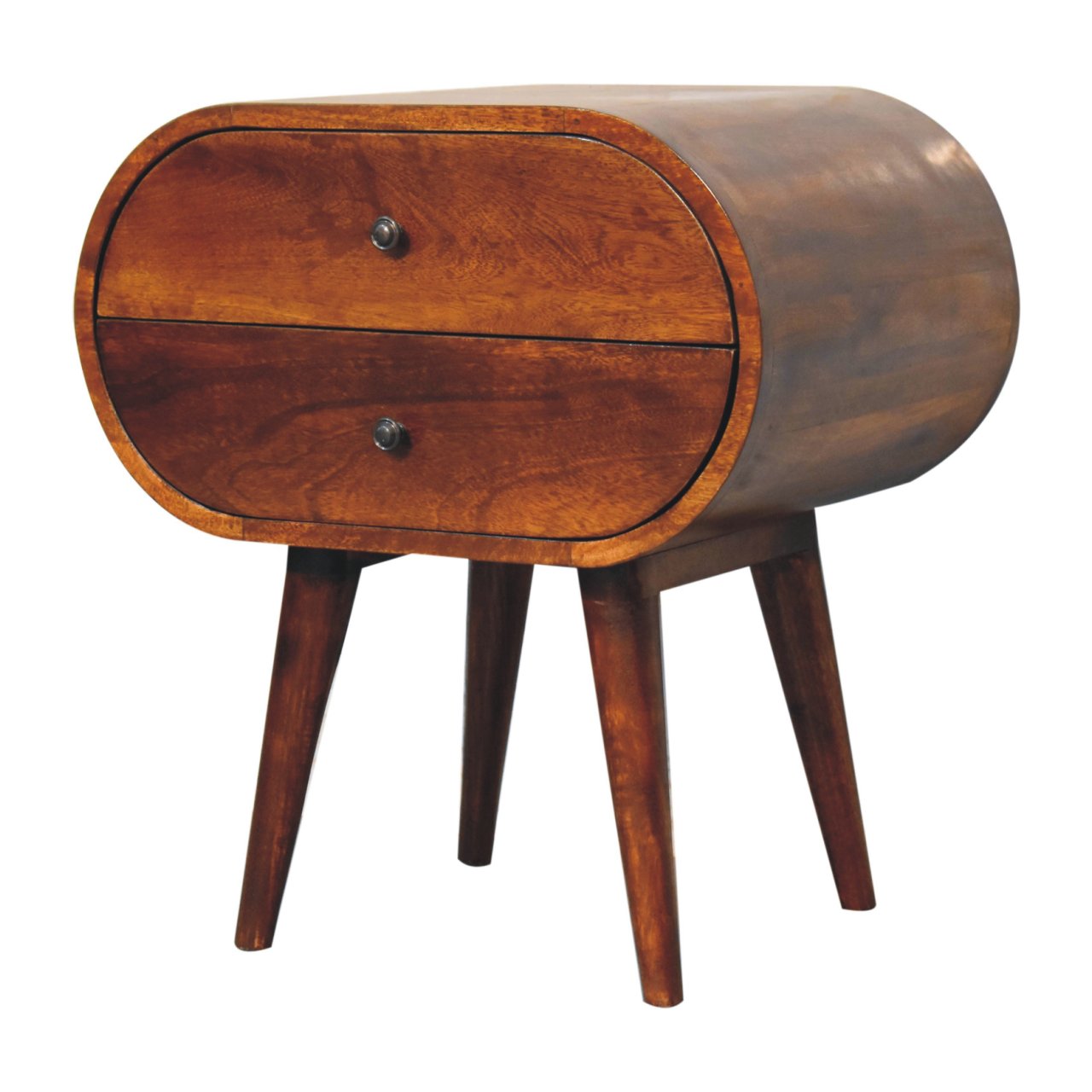 Artisan Large Chestnut Circular Bedside