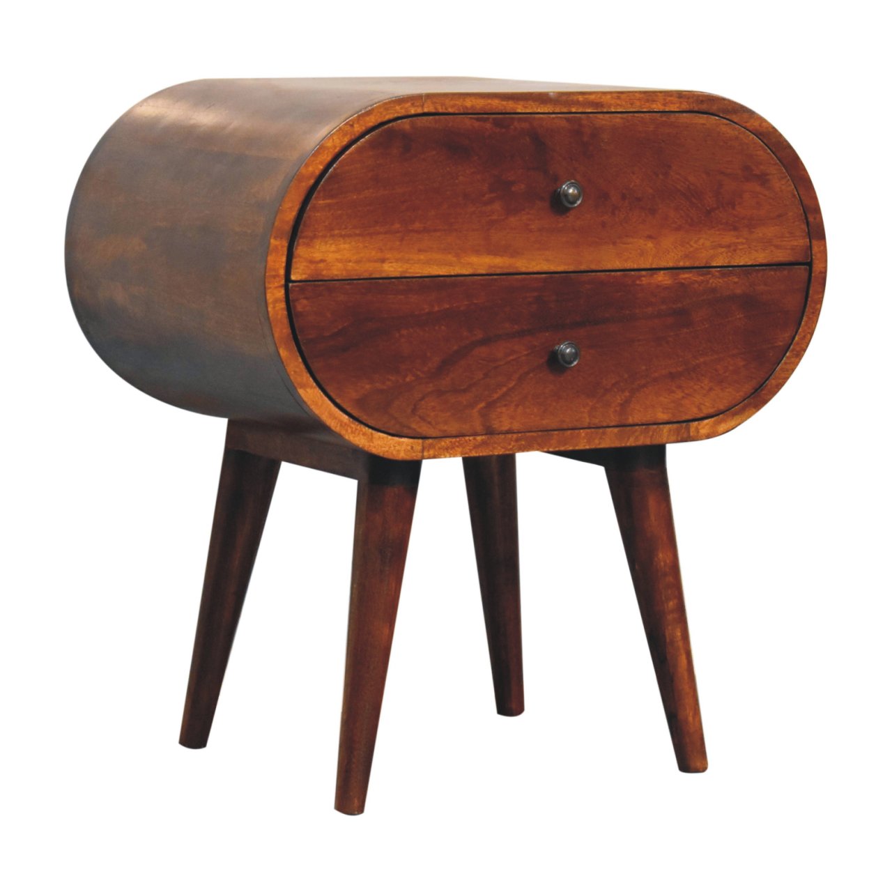 Artisan Large Chestnut Circular Bedside