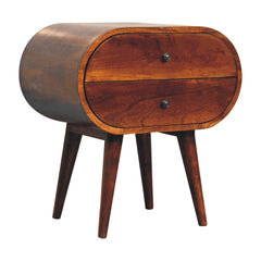 Artisan Large Chestnut Circular Bedside