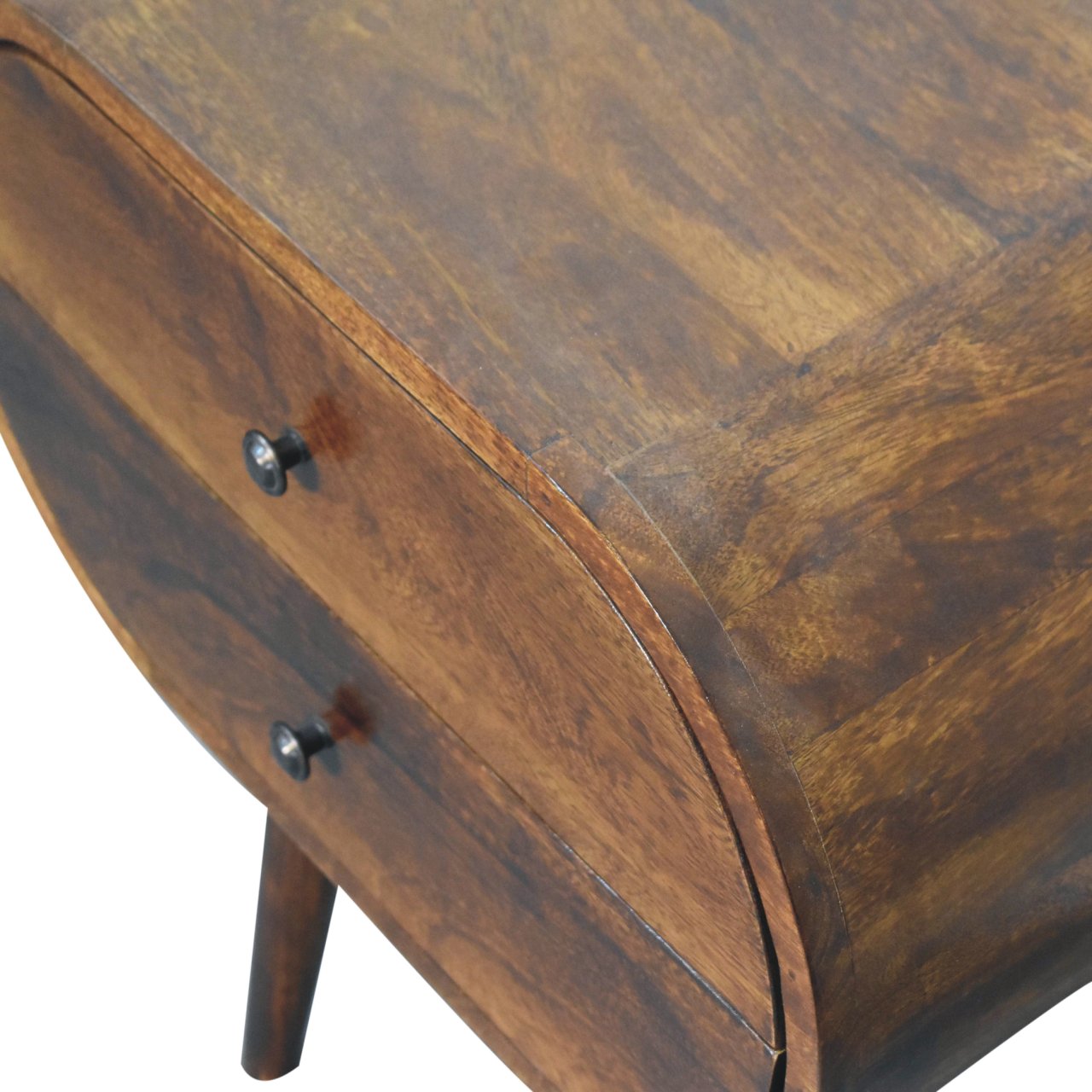 Artisan Large Chestnut Circular Bedside