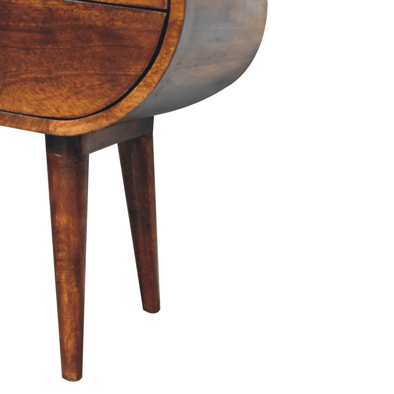 Artisan Large Chestnut Circular Bedside