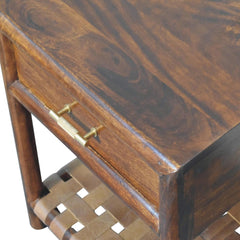 Artisan Furniture Chestnut T-Bar Bedside